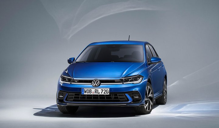 der neue VW Polo blau R Front