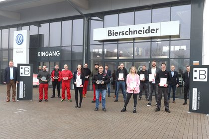 Mitarbeiterehrung Auto Bierschneider Ingolstadt